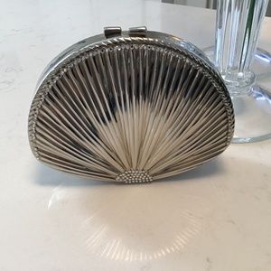 Silver evening bag